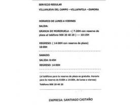 Autocares Santiago Castaño - Granja de Moreruela