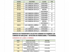 Transporte tren Renfe Las Cabezas de San Juan